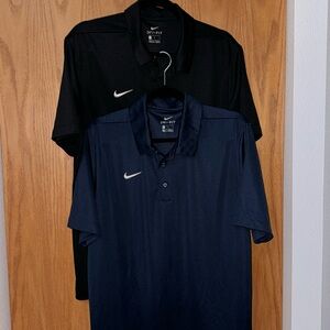 Lot of 2 Nike Dri-fit polo golf shirts